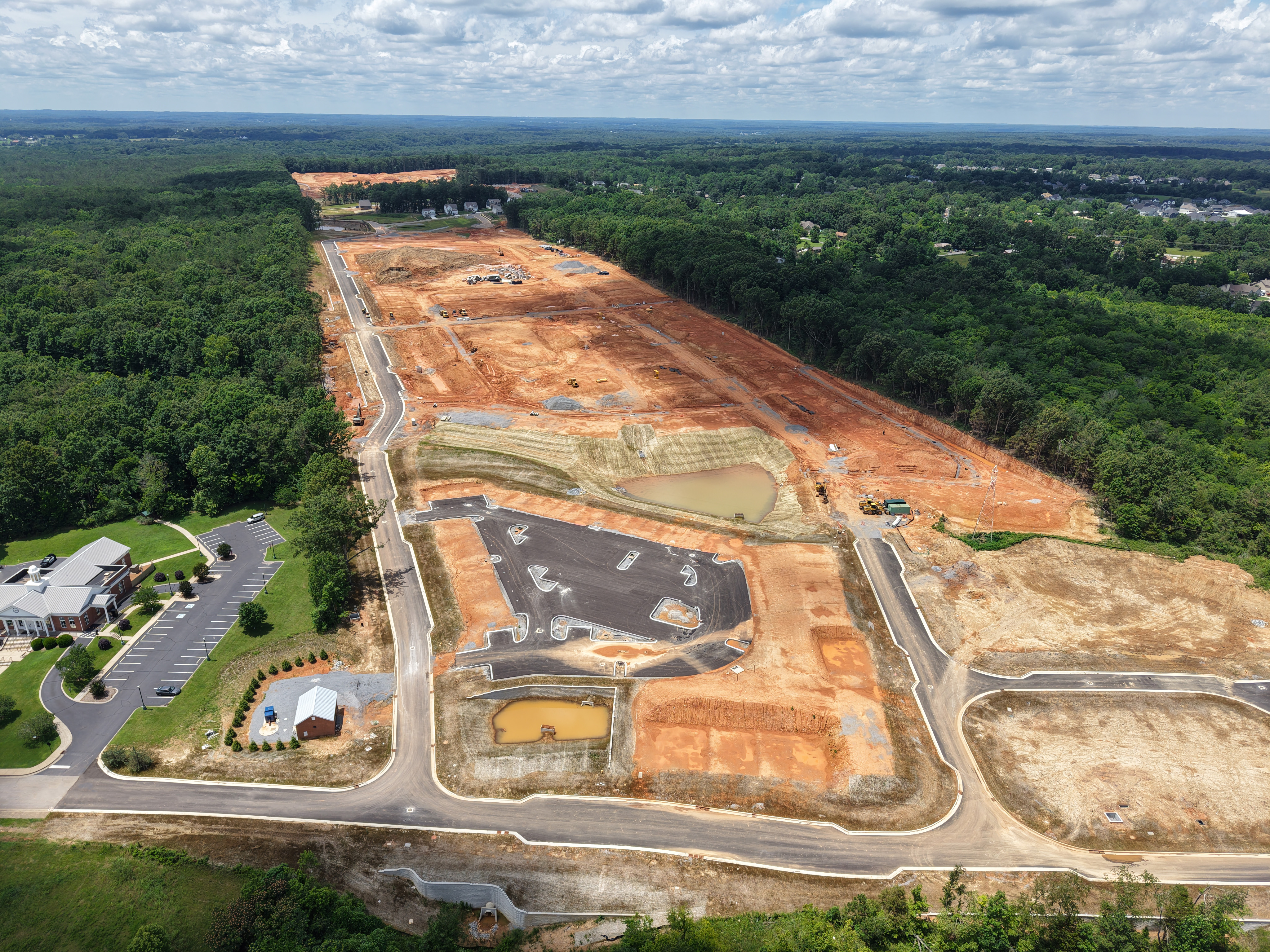 Aerial view of the Fairview City Center development site in Fairview, Tennessee